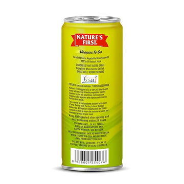 Veggies to Go, 240ml Can Vegetable Juice, Natural Mix