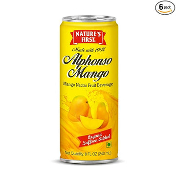 Alphonso Mango Juice 240 ml Can with Organic Saffron