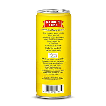 Alphonso Mango Juice 240 ml Can with Organic Saffron